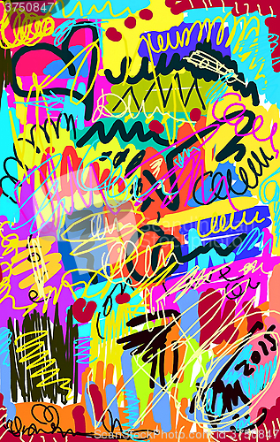 Image of Bright multi-colored untidy background