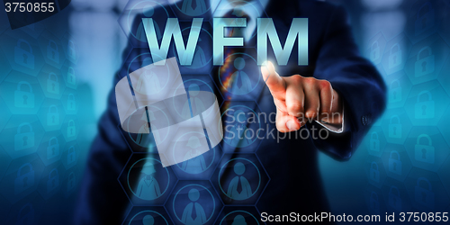 Image of Manager Touching WFM Onscreen