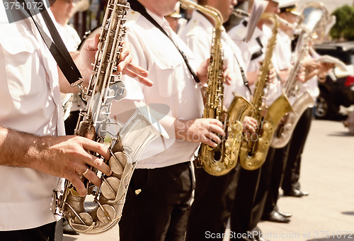 Image of military band