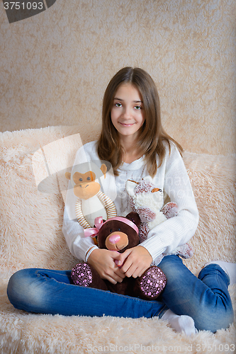 Image of Girl and toys