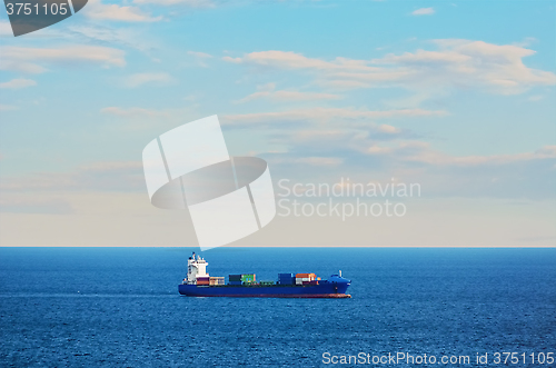 Image of Container Ship in the Sea