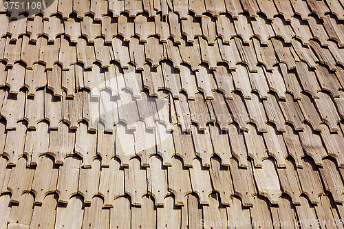 Image of Wooden Roof Background