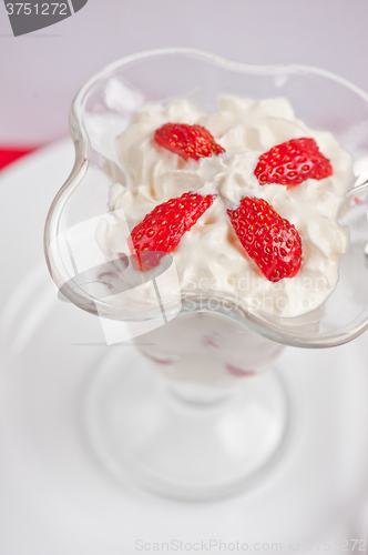 Image of strawberry with cream