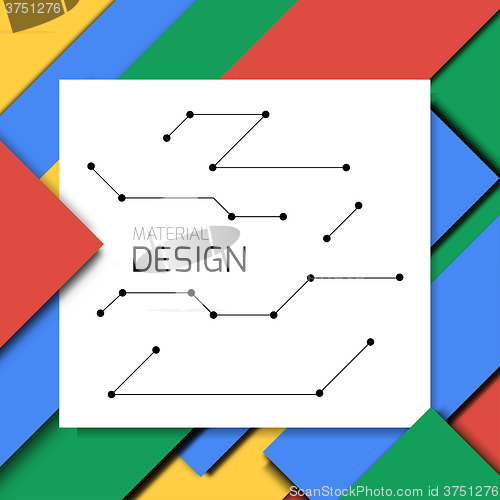 Image of Material design vector background