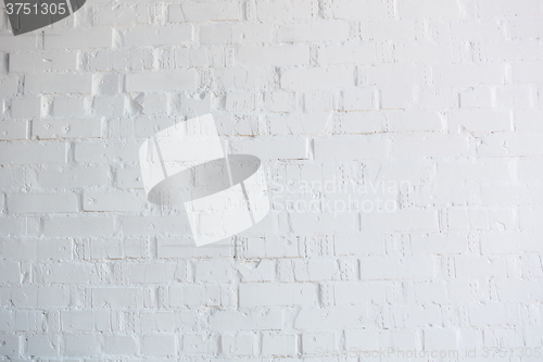 Image of White brick wall for background