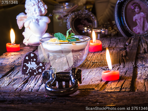 Image of Chocolate dessert in glass 