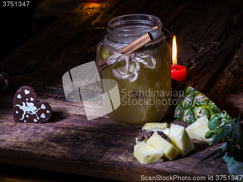 Image of green pineapple tea