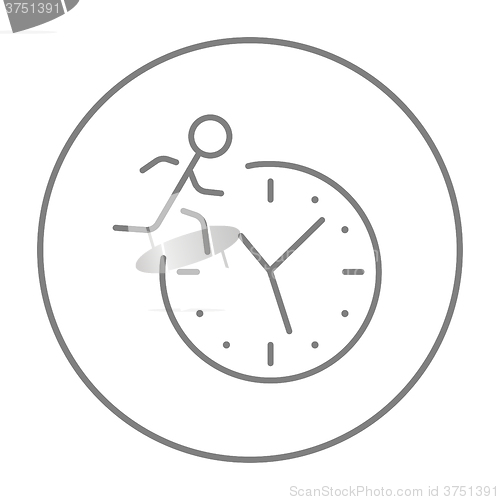 Image of Time management line icon.