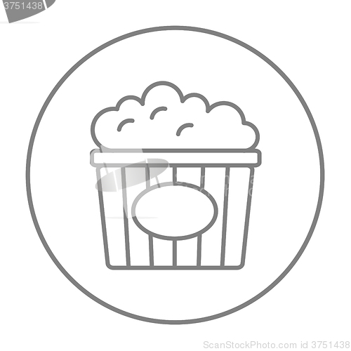 Image of Popcorn line icon.