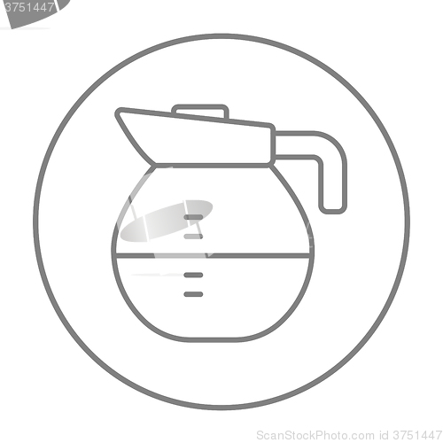 Image of Carafe line icon.