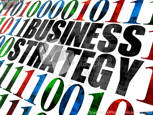 Image of Business concept: Business Strategy on Digital background