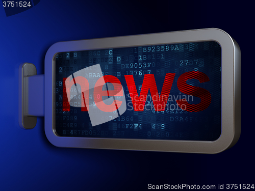 Image of News concept: News on billboard background