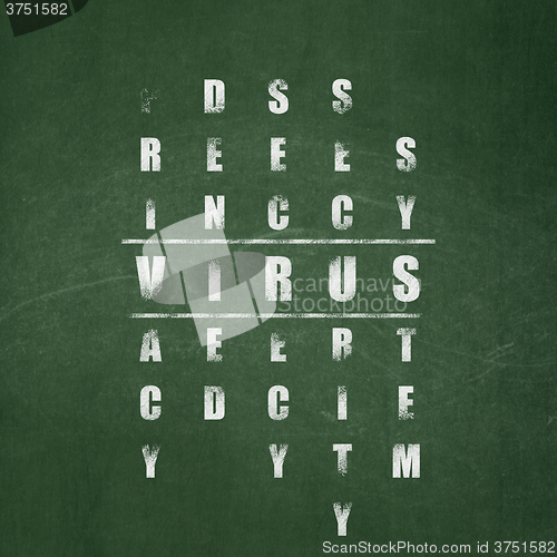 Image of Protection concept: Virus in Crossword Puzzle