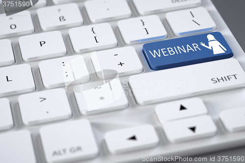 Image of keyboard webinar