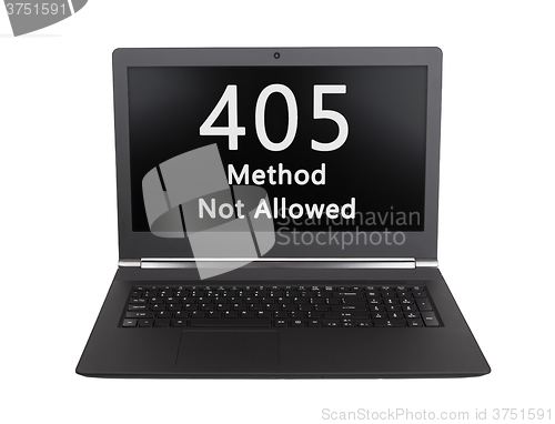 Image of HTTP Status code - 405, Method Not Allowed