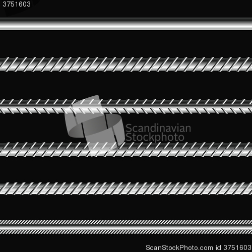 Image of Different Metalic Bars