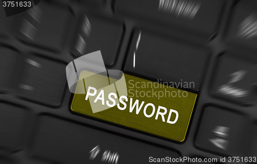 Image of Text password button