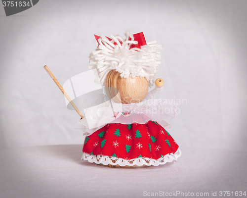 Image of Small children christmas winter puppet figure