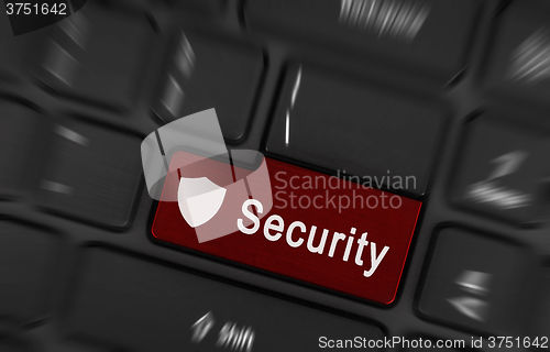 Image of Closeup picture of Security button