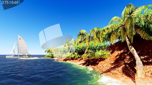 Image of Beautiful tropical island 