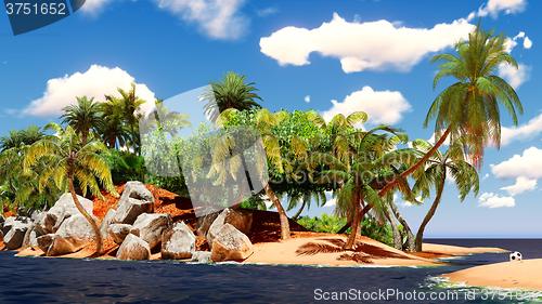 Image of Beautiful tropical island 