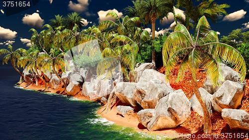 Image of Beautiful tropical island 