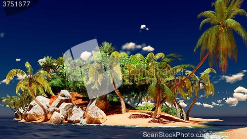 Image of Beautiful tropical island 