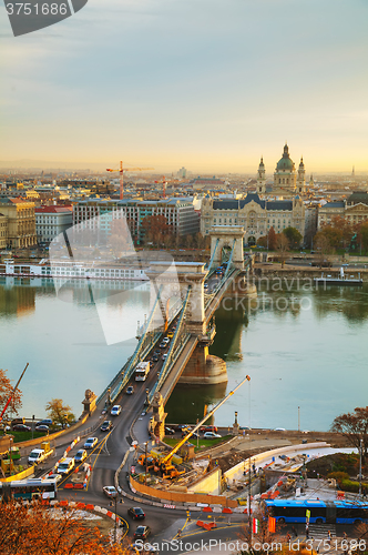Image of Overview of Budapest at sunrise