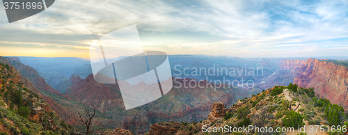 Image of Scenic panoramic overview of the Grand Canyon