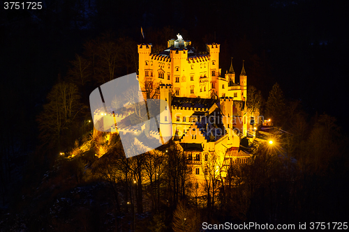 Image of Hohenschwangau castle in Bavaria, Germany