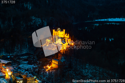 Image of Hohenschwangau castle in Bavaria, Germany