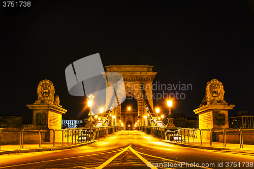 Image of The Szechenyi Chain Bridge in Budapest