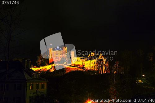 Image of Hohenschwangau castle in Bavaria, Germany