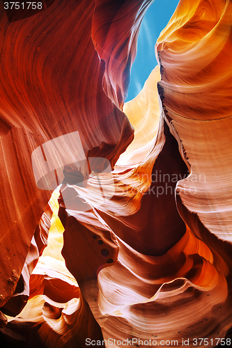 Image of Lower Antelope Canyon view near Page, Arizona