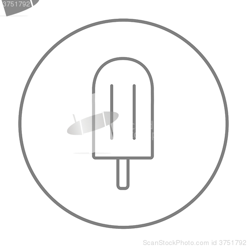 Image of Popsicle line icon.