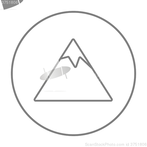 Image of Mountain line icon.