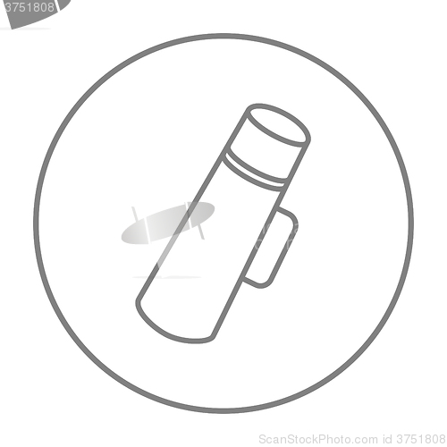 Image of Thermos line icon.