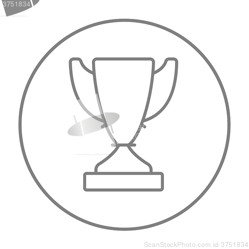 Image of Trophy line icon.