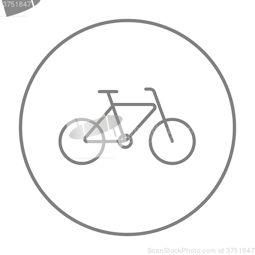 Image of Bicycle line icon.