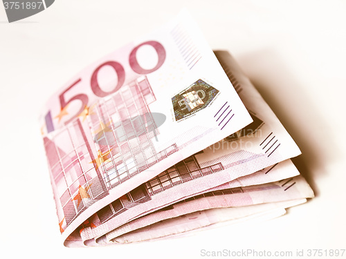 Image of  Euro note vintage