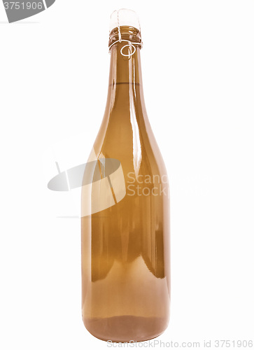 Image of  Bottle of wine isolated vintage