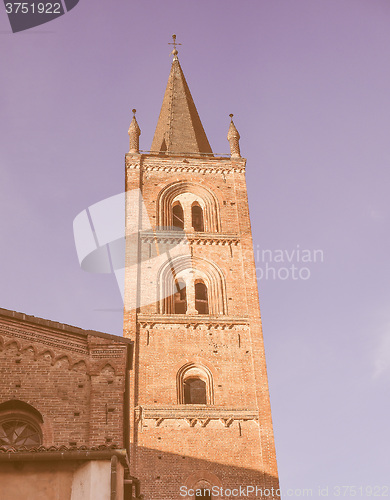 Image of San Domenico church in Chieri vintage