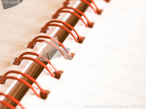 Image of  Blank notebook page vintage