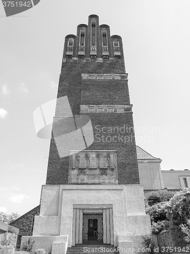 Image of Black and white Wedding Tower in Darmstadt