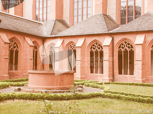 Image of St Stephan church Mainz vintage