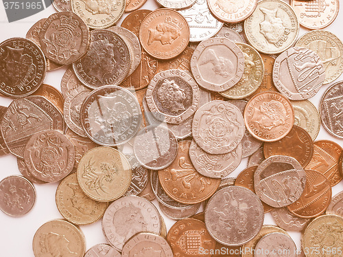 Image of  Pound coins vintage