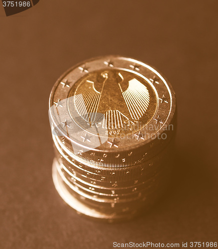 Image of  Euro coins vintage