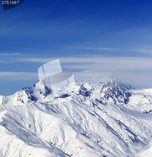 Image of Sunny slopes of winter mountains