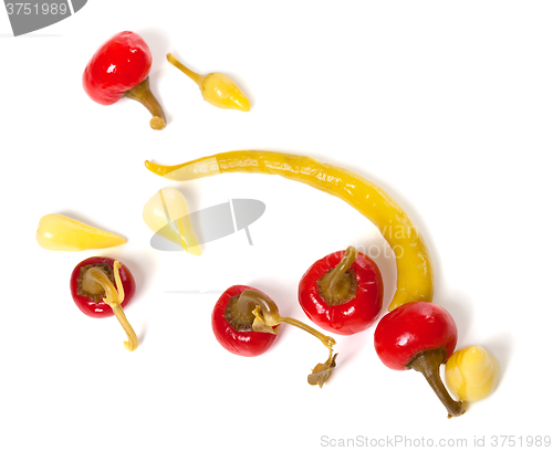 Image of Mix of hot turkish marinated peppers