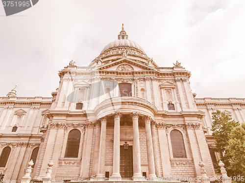 Image of St Paul Cathedral, London vintage